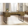 thumbnail image 2 of Analiese 63-inch 4-drawer Writing Desk Rustic Nutmeg, 2 of 13