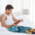 thumbnail image 5 of Bingfone Colorful Underwater Shark Mens All Over Print Sleep Pajama Pants-XX-Large, 5 of 5