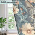 thumbnail image 4 of Yayeee Window Curtains Set of 2 for Living Room Light Filtering 63"x52", Flowers Cat, 4 of 7