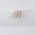 thumbnail image 6 of Gold Dandelion Crystal Ceiling Light 23.6" Modern Firework Sputnik Flush Mount Light for Living Room, 6 of 7