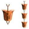 Monarch Pure Copper Tulip Rain Chain, 8-1/2 Feet Length