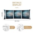 thumbnail image 3 of Gaeub Winter Rabbit Printed Long Body Pillowcase Envelope Closure 1 Pack Wrinkle for Night Sweats - 20x54 in, 3 of 8