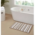 thumbnail image 2 of Better Trends 24" x 40" Bathroom Rugs 100% Polyester Soft Water Absorbent Non Slip Bath Mat Machine Washable Rug Hugo Collection - Beige, 2 of 4
