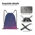 thumbnail image 4 of Balery Violet Glitter Pattern Drawstring Backpack Bag Sport Gym Sackpack Cinch Bags Pattern Drawstring Backpack Bag Sport Gym Sackpack Cinch Bags -Medium, 4 of 6