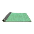 thumbnail image 2 of Ahgly Company Indoor Rectangle Solid Turquoise Blue Modern Area Rugs, 6' x 9', 2 of 4