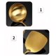 thumbnail image 2 of Stainless Steel Cookware Set Gold Soup Spoon Shovel Rustproof-one Set-, 2 of 4