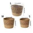 thumbnail image 5 of Sinyiin Straw Weaving Plant Pots Containers Hand Woven Plant Pot Cover Leak-Proof, 5 of 10