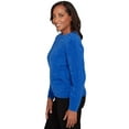 thumbnail image 4 of Alfred Dunner Women's Petite Cable Chenille Pullover Sweater, Size PL, Cobalt Blue, 4 of 4