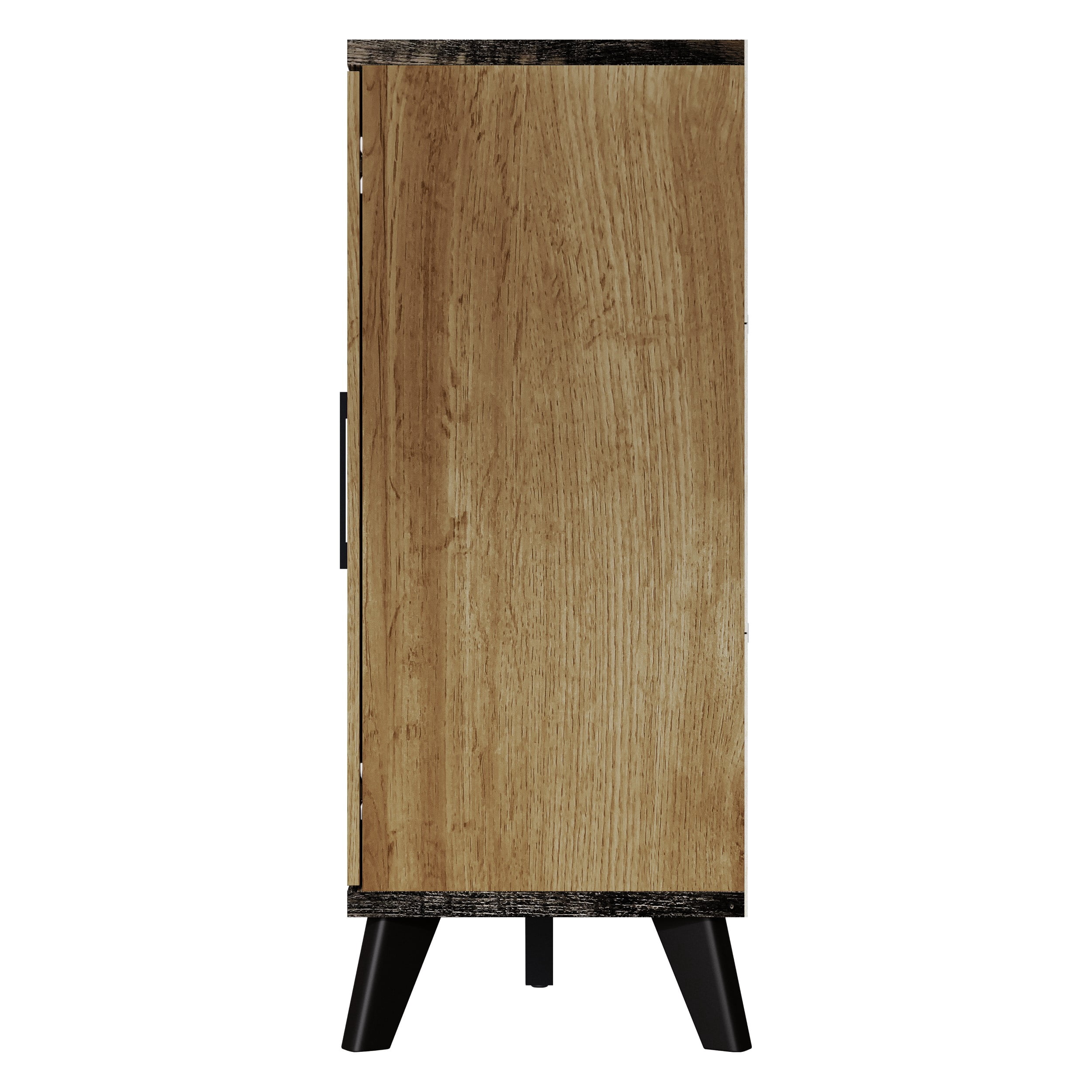 Home Design Emersyn Side Board with Spacious Storage and Modern Design, Natural Oak, Easy Assembly