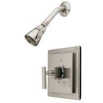 Kingston Brass KB8658CQLSO 7.13 in. Heavy Duty Shower, Brushed Nickel