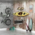 thumbnail image 6 of Niffgaff Heavy Duty Garage Storage Hooks - 120 LB Capacity Wall Mounted Rack for Kayaks, Ladders, and Bikes, 6 of 8