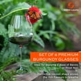 thumbnail image 3 of Stölzle Lausitz Cocoon Burgundy Wine Glass (Set of 6) - 25 oz Crystal Stemware for Red & White Wines, Dishwasher Safe & Lead-Free Glasses for Home Bar - Elegant Gift-Ready Collection, 3 of 7