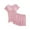 Pink, variant on breaise Postpartum Home Outfit, Button V Neck Breastfeeding Shirts & Short Set, Womens Nursing Tops Short Sleeve Lightweight Soft Maternity Pregnancy Clothes