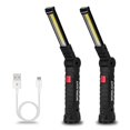 thumbnail image 1 of Luces de trabajo LED Lmaytech, paquete de 2 con base magnética, recargables por USB, 1 of 8