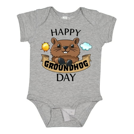 

Inktastic Happy Groundhog Day- Cute Boys or Girls Baby Bodysuit