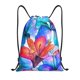 thumbnail image 1 of Fotbe Bright Flowers Bolsa Mochila con Cordón Estampada, Bolsa de Gimnasio Deportiva, Bolsa Cinch, Bolsa con Cordón para Hombres y Mujeres-Medium, 1 of 6