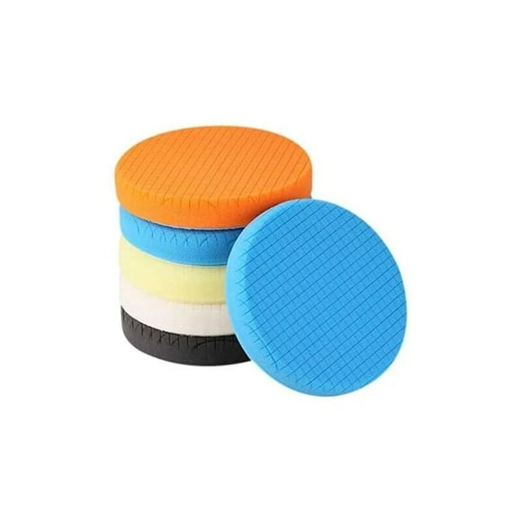 Polishing Pad, 5 Pieces 180mm/6 Inch Polishing Sponge Polishing Kit for Car Polisher Buffer Pad/for RO/DA Dual Action Polisher Buffing -SPPS7M5