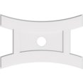 thumbnail image 1 of Ekena Millwork CMP36X24HN-04000 4 in. ID x 7.75 in. Rectangle Haven Architecture Grade PVC Contemporain Plafond Médaillon, 1 of 1