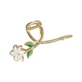 thumbnail image 2 of Fiudx Horquilla Elegante, Pinza de Aleación Triflora, Pasador Antideslizante Forma de Lirio, Elegante Accesorio Metálico para El Cabello, Ideal para Bodas, Fiestas y Uso Diario, Moda Femenina, Diseño, 2 of 7