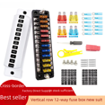 thumbnail image 2 of Portafusibles modificado universal para salón de coche, caja de fusibles positiva y negativa de 12 vías en línea, fusible de 12-32V, 2 of 6