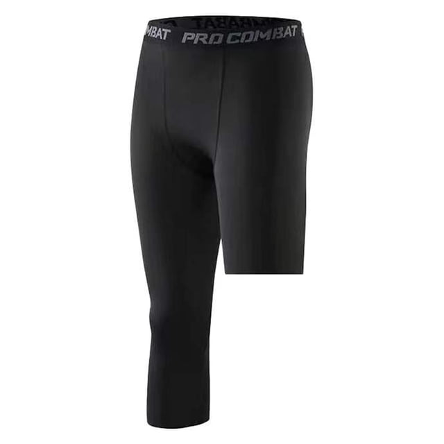 Pantalones atléticos de diseño de una sola pierna Tocando fondo masculino casual para gimnasio (negro L) Tmvgtek Para estrenar