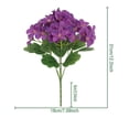 thumbnail image 3 of HuiXinOu Artificial Orchid Flowers, Silk Floral Arrangement for Home Decor, Wedding Centerpiece & Photography Props, Realistic Fake Plant in Vase, Purple White Bloom, 3 of 5
