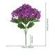 thumbnail image 3 of Flores artificiales para exteriores de seda sintética 31x18cm – Plantas sintéticas resistentes al clima, decoración de jardín de bajo mantenimiento, exposición de bodas en el patio, 3 of 5