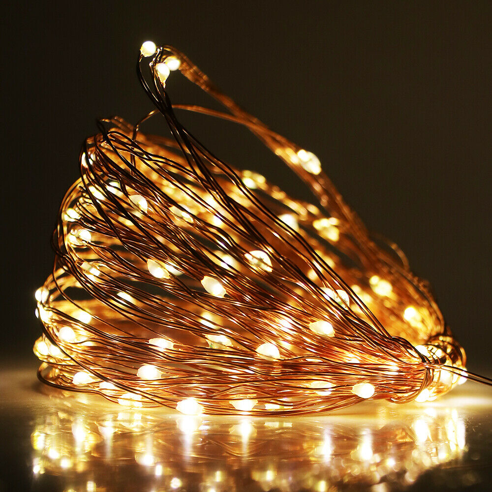 Solar Fairy Lights,Waterproof 100LED 39ft Solar String Lights with 8