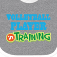 thumbnail image 4 of Inktastic Volleyball Player Kids Boys or Girls Baby Bib, 4 of 4