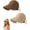 Brown+Khaki, variant on 2/4PCS Women's Wide Brim Sun Visor Hat, Upf 50+ Wide Brim Sun Visor Adjustable Open Top Cap