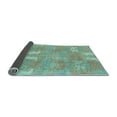 thumbnail image 2 of Ahgly Company Indoor Round Abstract Light Blue Modern Area Rugs, 8' Round, 2 of 4