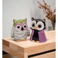 thumbnail image 2 of Ceramic Owl Dracula Mummy Salt and Pepper Shakers Fall Gift, 2 of 3