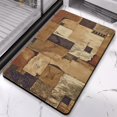 thumbnail image 2 of Rockwood Collection's 20x32 Inch Bathroom Rug - Modern Geometric Patchwork Design, Perfect Addition to Bedroom, Office, Living Room, Entryway, Hardwood Floors, 2 of 5
