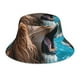 thumbnail image 1 of Fotbe Ice Blue Coastal Lion Sombrero Tipo Pescador con Estampado – Sombrero de Sol de Algodón de Moda para Playa, Golf, Pesca, 1 of 6