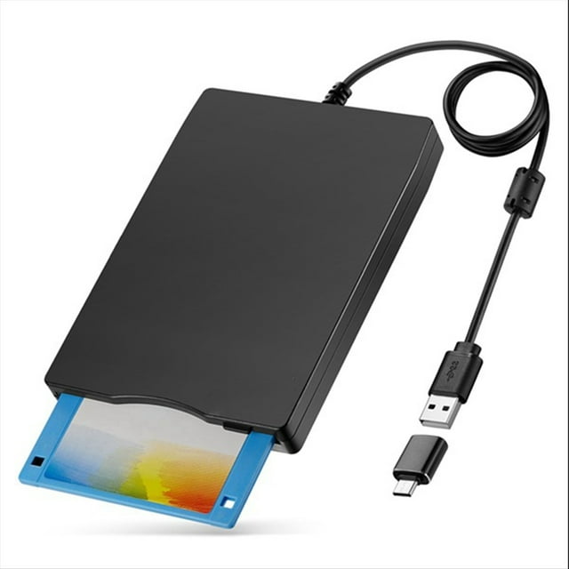 Lector de Disquetes de 3,5 Pulgadas, Unidad de Disquete Externa USB Tipo A y C, Lector de Disquetes para Ordenador Portátil