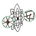 thumbnail image 6 of LENLN 23.2 Inch Metal Flower Wall Decor, Rustic Iron Floral Hanging Wall Art, Wall Sculpture Farmhouse Decoration for Living Room Bedroom Bathroom Entryway, 6 of 7