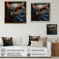 thumbnail image 4 of Designart "Portrait Of Wise Owls II" Animals Owl Floater Framed Canvas Wall Art, 4 of 5