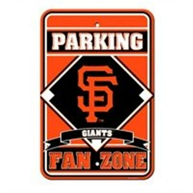 San Francisco Giants Sign - Plastic - Fan Zone Parking - 12 in x 18 in