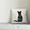 thumbnail image 2 of Creative Products Black Cat House 16x16 Indoor / Outdoor Pillow, 2 of 2