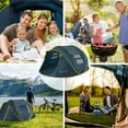 thumbnail image 4 of MARNUR Instant Tent 4-Person Camp Tent, Auto Setup Pop Up Tent, Pordable, Huge Door & Windows, Outdoor, Dark Blue, 4 of 9