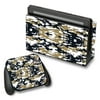 Skin Decal For Nintendo Switch Vinyl Wrap / Digi Camo Team Colors Camouflage Gold Blue
