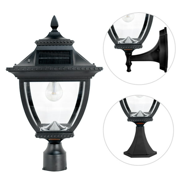 Pagoda Bulb Solar Lamp - Wall/Pier/3 Fitter Mount