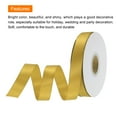 thumbnail image 3 of 5/8 Inch 25 Yard Satin Ribbon Grosgrain Thin Solid Silk Wedding Bouquet Ribbon for Gift Wrapping Gold Yellow, 3 of 6