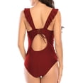 thumbnail image 2 of Traje de baño con cuello en V profundo para mujer, traje de baño de una pieza para mujer Trajes de baño de una pieza para mujer Traje de baño de una pieza para mujer Funcionalidad versátil, 2 of 5