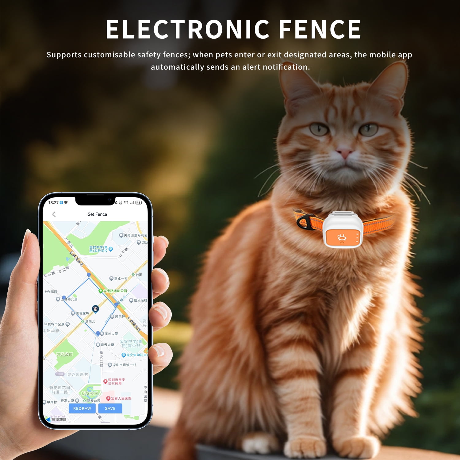 4G Pet GPS Tracker with Real-Time Positioning, Long Standby & Geofence Alerts – Multi-Band Waterproof Locator for Dogs, Cats & Outdoor Pets