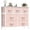 Pink, variant on MCQ 9 Fabric Drawers, TV Cabinet Sideboard with 9 Fabric Drawers, Drawer Cabinet, Organization Furniture for Kitchen, Office, Hallway, Black