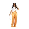 thumbnail image 1 of Pantalones casuales de pierna larga y ancha de moda de otoño e invierno para mujer, 1 of 6
