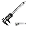 thumbnail image 1 of Calibrador digital, herramienta de medición de calibradores Adoric de 0 a 6 pulgadas, calibrador micrométrico electrónico con pantalla LCD grande, función de apagado automático, conversión d, 1 of 5