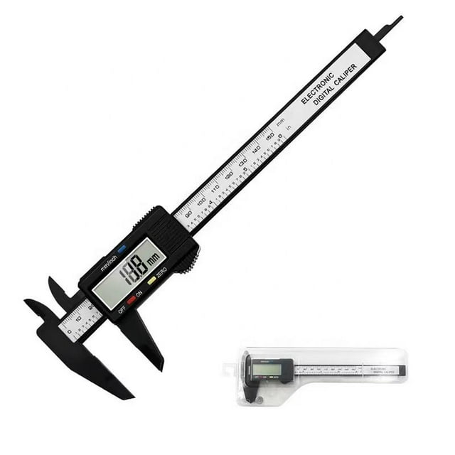Calibrador digital, herramienta de medición de calibradores Adoric de 0 a 6 pulgadas, calibrador micrométrico electrónico con pantalla LCD grande, función de apagado automático, conversión d