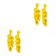 thumbnail image 3 of Pendientes colgantes Minnieouse 2 uds joyería para niña Amarillo 2Conjunto, 3 of 6